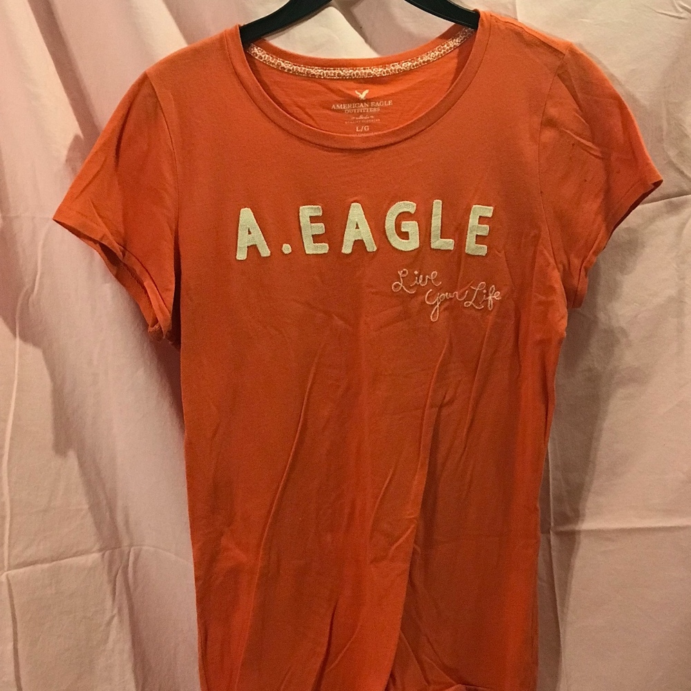 American Eagle Orange Vintage T-shirt